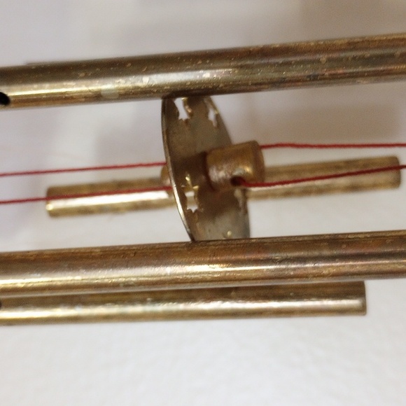 Vintage Plastic Christmas Santa reindeer Wind Chimes Read - Picture 6 of 9